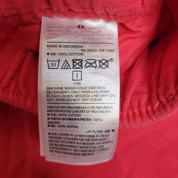 OLD NAVY pink textured gauze high‎ rise 5" inseam pull on shorts 4X - Picture 7 of 12